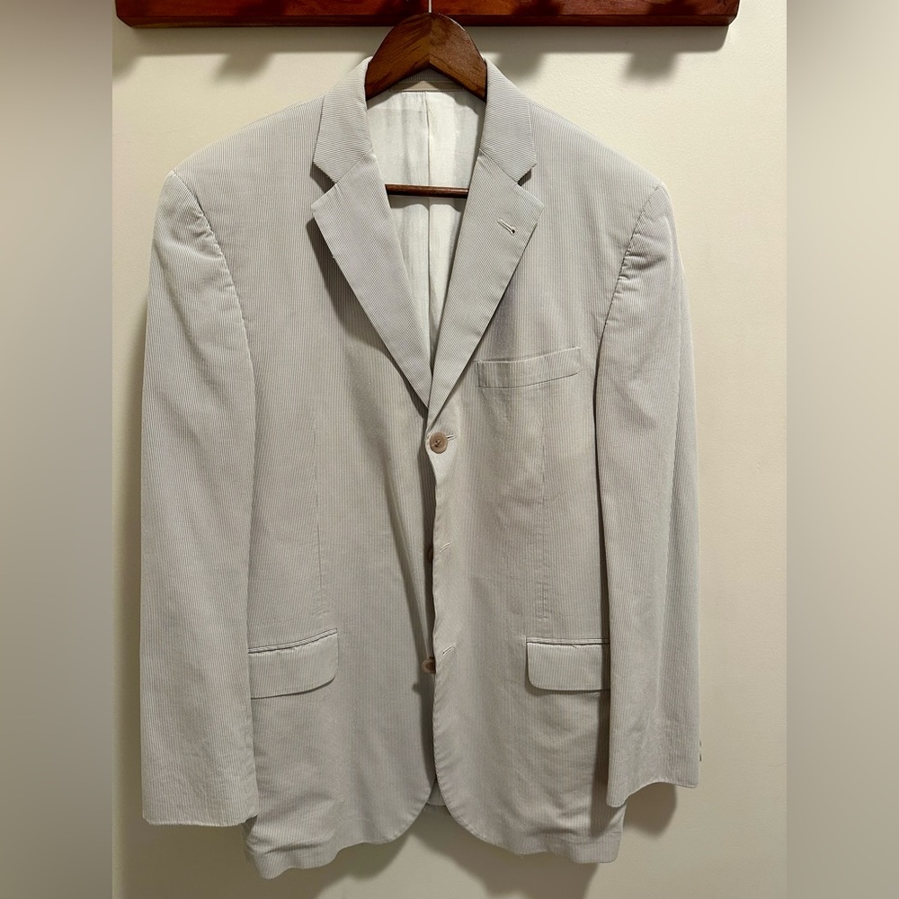 Burberry London T Model Bond Street Pinstripe Sport Coat, Euro Men’s 40